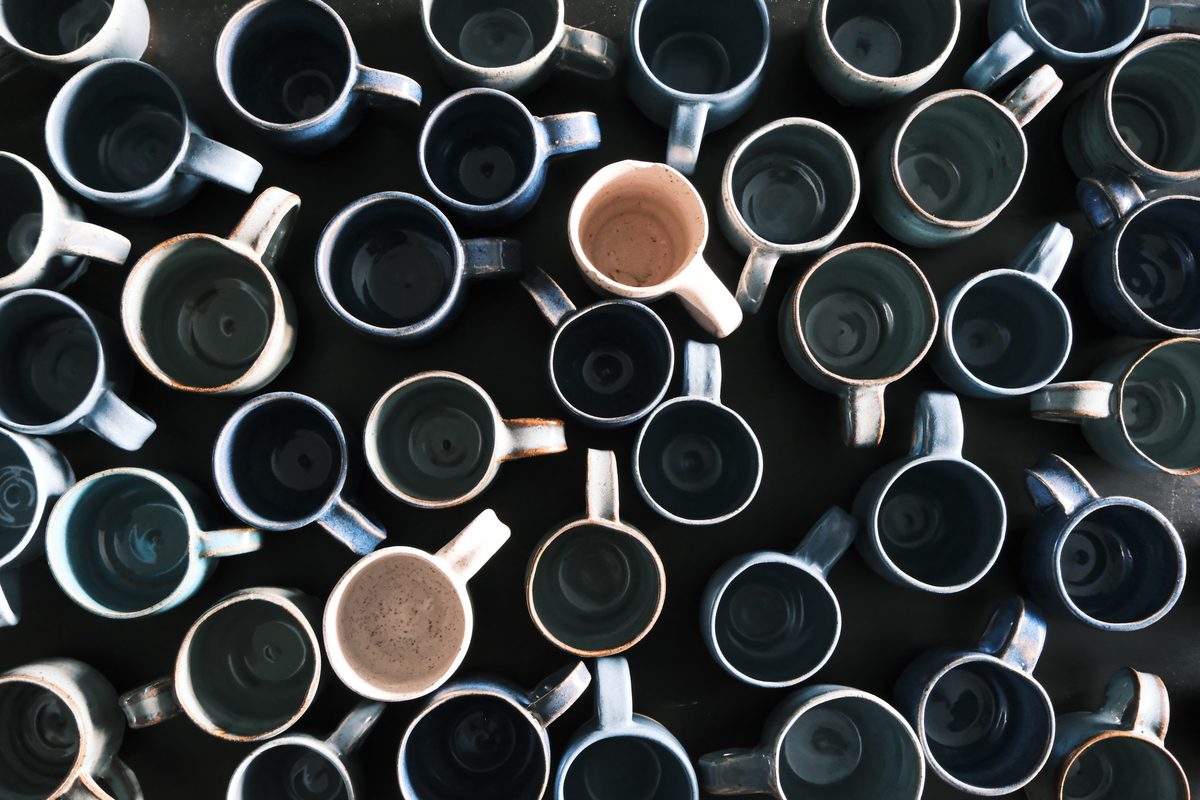 Cluster of mugs
