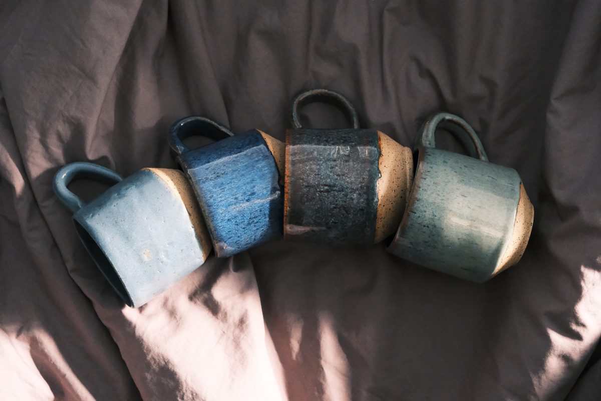 Stacked mugs